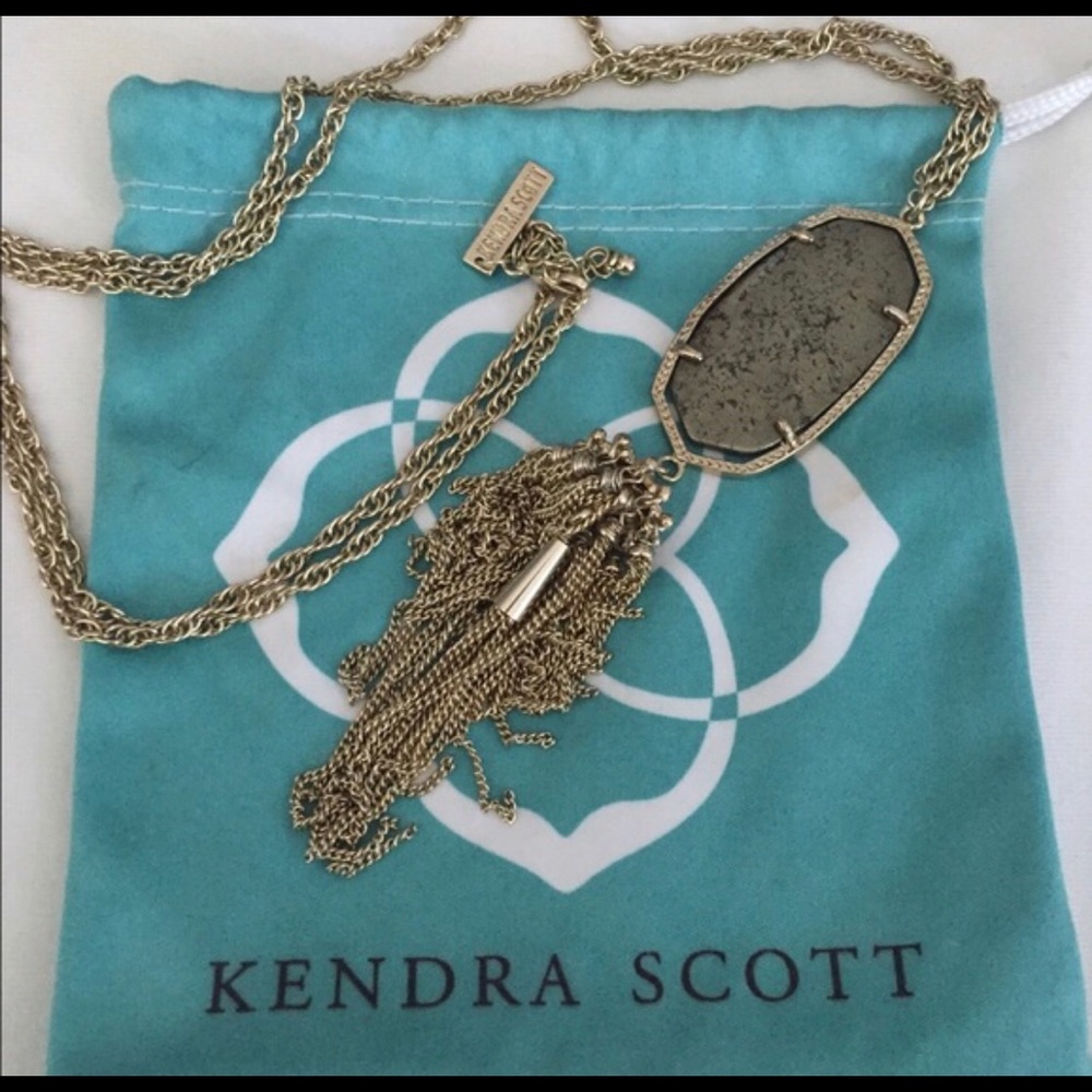 Kendra Scott Rayne necklace in pyrite
